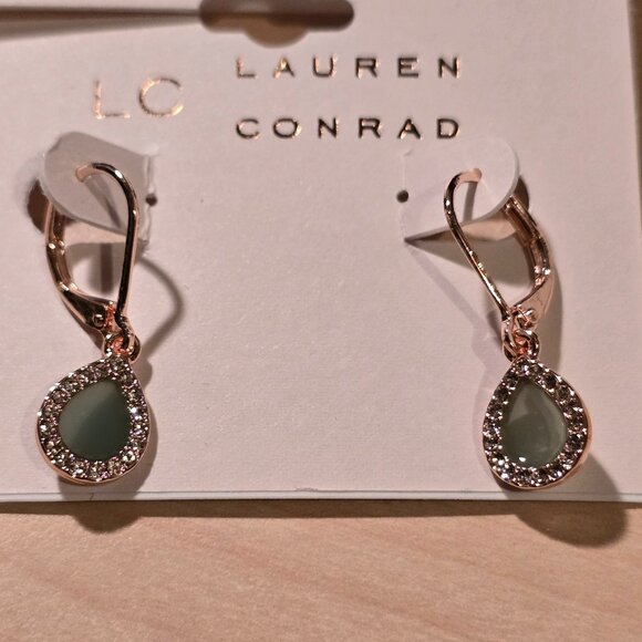 Lauren Conrad Dangle Earrings Silvertone - Picture 4 of 6